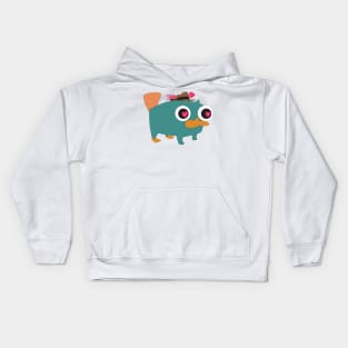 Valentine's Day Baby Perry the Platypus Kids Hoodie